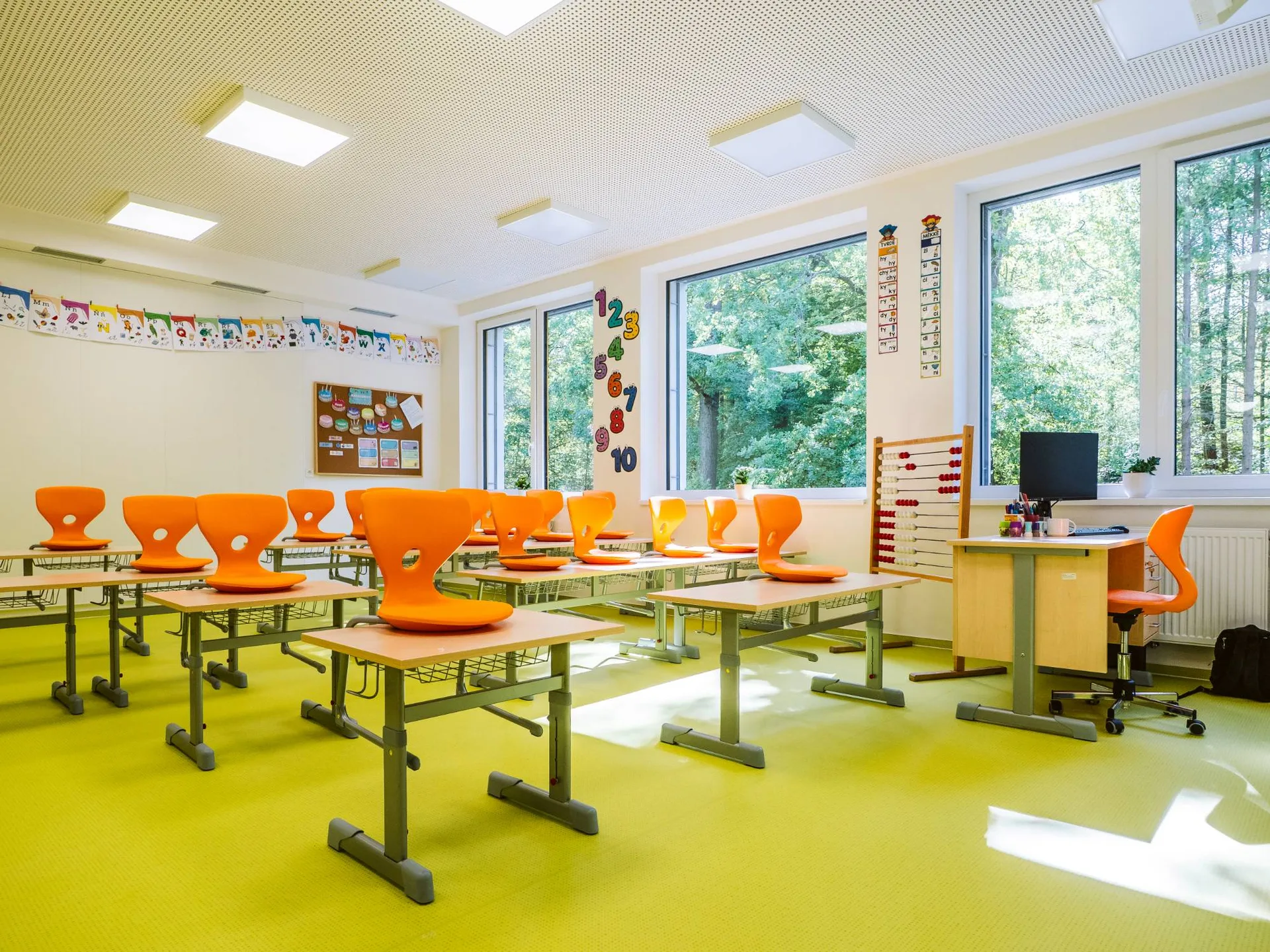 Nová učebna v pavilonu základní školy