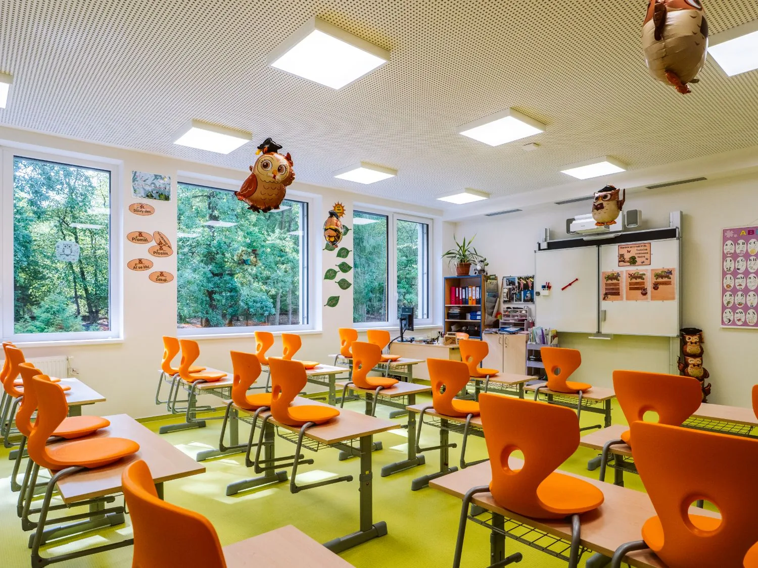 Vybavená učebna prvního stupně